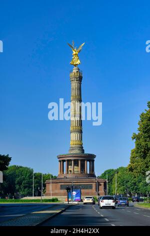 Triumphal or Victory Column at the Great Star, Tiergarten, Berlin, Germany Stock Photo