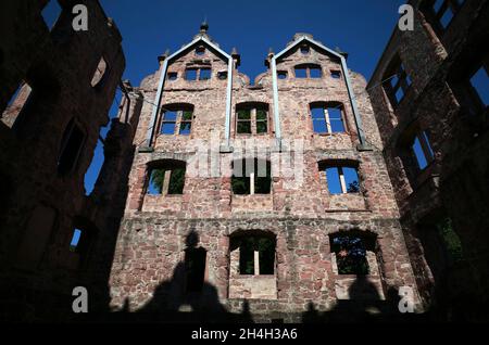 Hunting lodge, facade, former monastery complex of St. Peter and Paul, Hirsau Monastery, Black Forest, Baden-Wuerttemberg, Germany Stock Photo