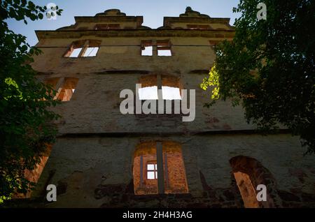 Hunting lodge, facade, former monastery complex of St. Peter and Paul, Hirsau Monastery, Black Forest, Baden-Wuerttemberg, Germany Stock Photo