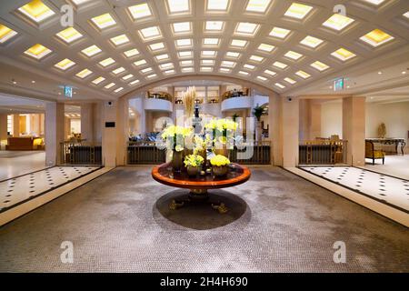 Hotel Adlon Kempinski lobby, Pariser Square, Unter den Linden, Berlin, Germany Stock Photo