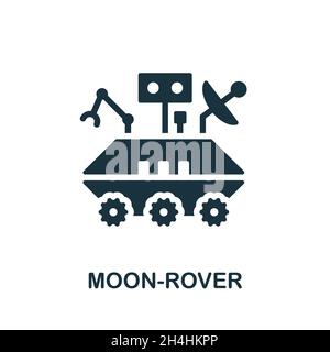 Moon-Rover icon. Monochrome sign from space collection. Creative Moon-Rover icon illustration for web design, infographics and more Stock Vector