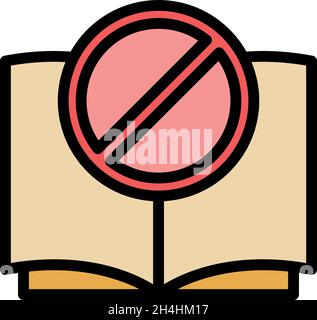 Driving rules icon. Outline driving rules vector icon color flat isolated Stock Vector