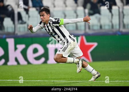 Turin, Piedmont, Italy. 2nd Nov, 2021. Turin, Italy-November 02, 2021: the UEFA Champions League group H match between Juventus and Zenit St. Petersburg at Allianz Stadium on November 2, 2021 in Turin, Italy (Credit Image: © Stefano Guidi/ZUMA Press Wire) Stock Photo