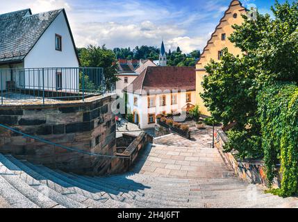 KULMBACH, GERMANY - CIRCA AUGUST, 2021: The cityscape of Kulmbach, Bavaria, Germany Stock Photo