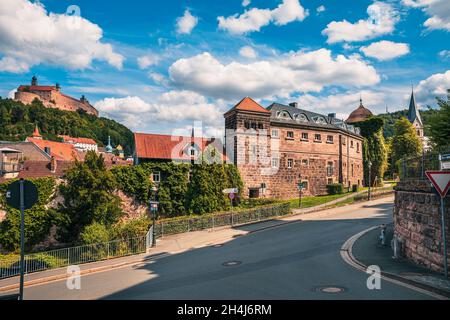 KULMBACH, GERMANY - CIRCA AUGUST, 2021: The cityscape of Kulmbach, Bavaria, Germany Stock Photo