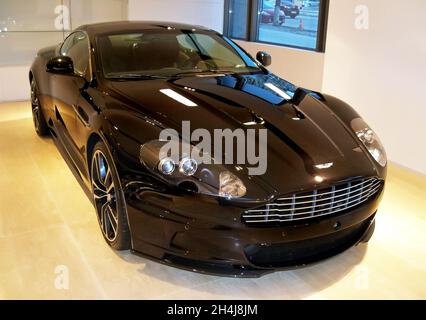 Kiev, Ukraine - March 7, 2011: Aston Martin DBS Carbon Black Edition Stock Photo