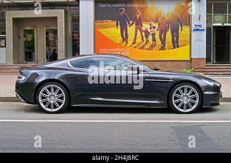 Kiev, Ukraine - May 14, 2011: Aston Martin DBS in the street of city Stock Photo