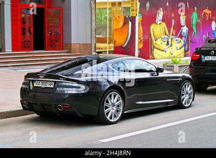 Kiev, Ukraine - May 14, 2011: Aston Martin DBS in the street of city Stock Photo