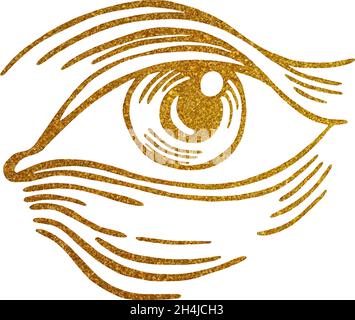 Blackwork tattoo flash. Eye of Providence. Masonic symbol. All seeing eye inside triangle pyramid. New World Order. Sacred geometry, religion, spiritu Stock Vector