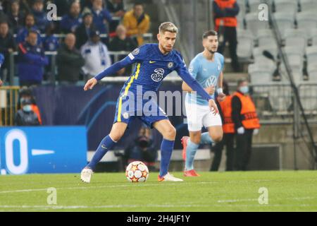 Malmo, Sweden. 02nd Nov, 2021. Jorginho of FC Chelsea during the UEFA Champions League, Group H football match between Malmo FF and Chelsea FC on November 2, 2021 at Eleda Stadion in Malmo, Sweden - Photo: Laurent Lairys/DPPI/LiveMedia Credit: Independent Photo Agency/Alamy Live News Stock Photo