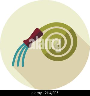 Garden Hose flat vector icon isolated, garden, eps 10 Stock Vector