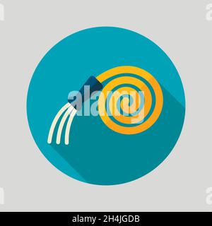 Garden Hose flat vector icon isolated, garden, eps 10 Stock Vector