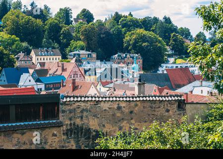 KULMBACH, GERMANY - CIRCA AUGUST, 2021: The cityscape of Kulmbach, Bavaria, Germany Stock Photo