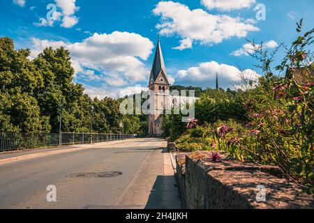 KULMBACH, GERMANY - CIRCA AUGUST, 2021: The cityscape of Kulmbach, Bavaria, Germany Stock Photo