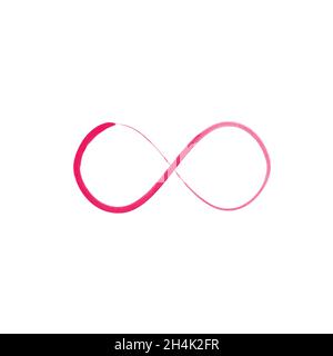 Hand Drawn Infinity sign. Stock vector illustration isolated Stock Vector