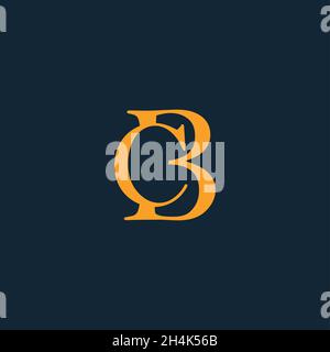 Professional Innovative Initial CB logo and CB logo. Letter CB Minimal elegant Monogram. Premium Business Artistic Alphabet symbol and sign Stock Vector