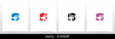 Mushroom Cloud On Letter Logo Design S Stock Vector