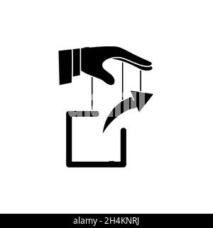 Link manipulation olor line icon. Pictogram for web page, mobile app, promo. UI UX GUI design element. Editable stroke. Stock Vector