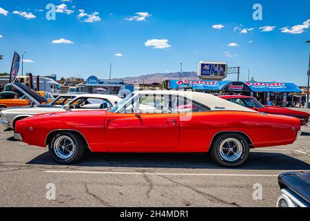 Reno, NV - August 4, 2021: 1968 Dodge Charger Hardtop Coupe at a local car show. Stock Photo