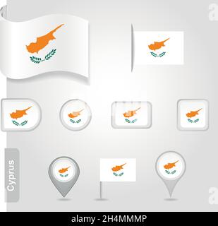 Germany icon set of flags EPS 10 Stock Vector