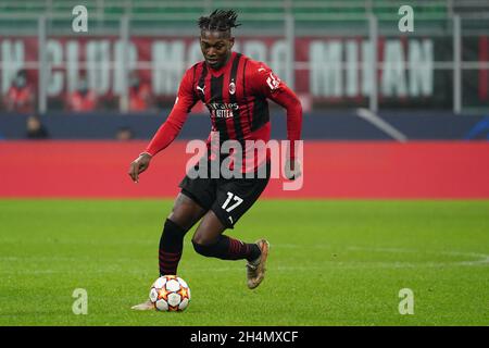 Milan, Italy. 03rd Nov, 2021. Rafael Leao (AC Milan) during AC Milan vs FC Porto, UEFA Champions League football match in Milan, Italy, November 03 2021 Credit: Independent Photo Agency/Alamy Live News Stock Photo