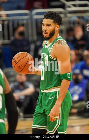 ORLANDO, FLORIDA – JANUARY 23: A detail Jayson Tatum #0 of the Boston  Celtics shoes during a game against the Orlando Magic at Amway Center on  January 23, 2023 in Orlando, Florida.
