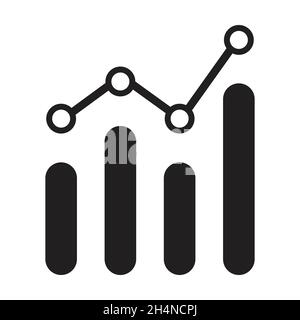 Analytics graph icon vector for graphic design, logo, website, social media, mobile app, UI illustration Stock Vector