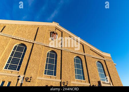 Madison, WI - October 30, 2021: The historic Wisconsin Field House on the campus of the University of Wisconsin Stock Photo