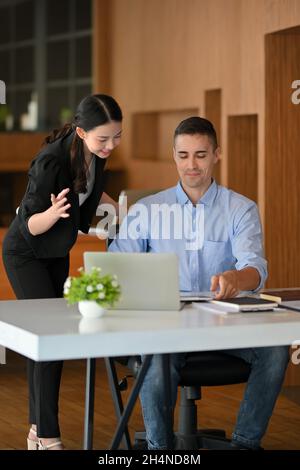 Happy cheerful woman is proud of result her body Stock Photo - Alamy