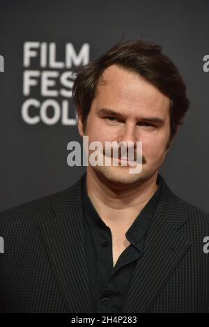 Cologne, Germany. 25th Oct, 2021. Actor Philipp Hauss comes to the screening of the film Monte Verita - The Intoxication of Freedom at the Film Festival Cologne. Credit: Horst Galuschka/dpa/Alamy Live News Stock Photo