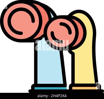 Electric toothbrush new heads icon, outline style Stock Vector Image ...