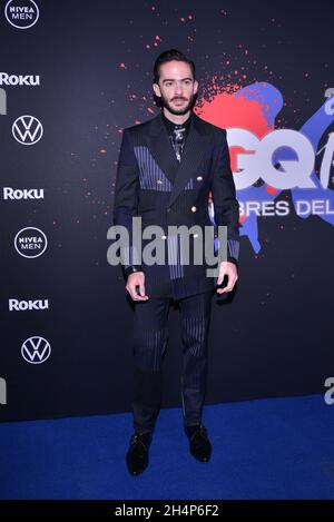Mexico City, Mexico. 03rd Nov, 2021. Jimmy Sirvent, poses for photos during the blue carpet of GQ Men of the Year Awards 15th Edition at Alto San Angel. On November 3, 2021 in Mexico City, Mexico. (Photo by Carlos Tischler/ Eyepix Group) Credit: Eyepix Group/Alamy Live News Stock Photo