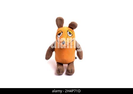 toy mouse on white background Stock Photo