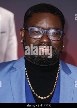 LOS ANGELES, CALIFORNIA, USA - NOVEMBER 04: Actor Lil Rel Howery arrives at the World Premiere Of Netflix's 'Red Notice' held at the Xbox Plaza and Chick Hearn Court at L.A. Live on November 4, 2021 in Los Angeles, California, United States. (Photo by Xavier Collin/Image Press Agency) Stock Photo