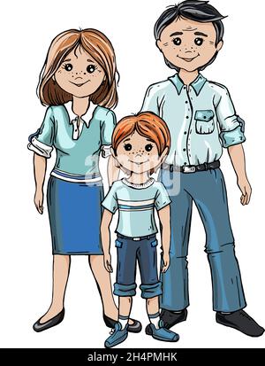 family character vector design set Stock Vector