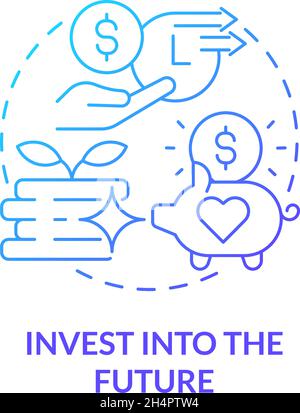 Retiral plan concept icon Stock Vector