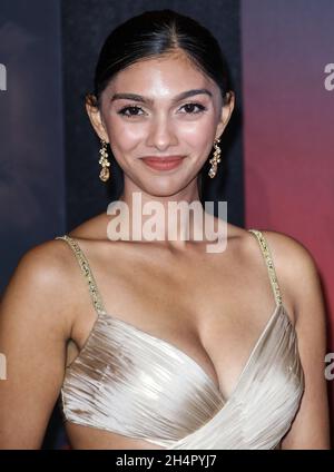 Los Angeles, United States. 03rd Nov, 2021. LOS ANGELES, CALIFORNIA, USA - NOVEMBER 03: Brenna Marie Narayan arrives at the Los Angeles Premiere Of Netflix's 'Red Notice' held at the Xbox Plaza and Chick Hearn Court at L.A. Live on November 3, 2021 in Los Angeles, California, United States. (Photo by David Acosta/Image Press Agency) Credit: Image Press Agency/Alamy Live News Stock Photo