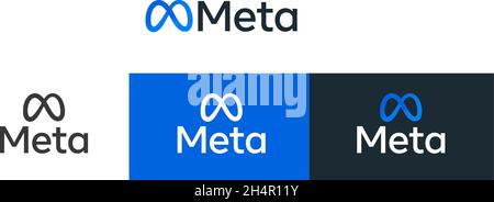 Meta logo. Facebook rebrand concept. Editorial vector logo isolated on ...