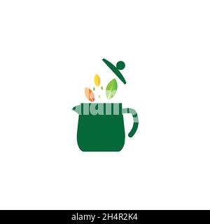 design vector. original logo idea from concept health drinks. health and medicine, drink and food. Stock Vector