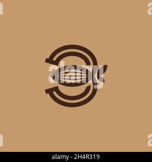 vector designs. logo make from idea combination of number three and chocolates logo. Stock Vector