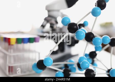 Glass tubes with colourful covers Stock Photo