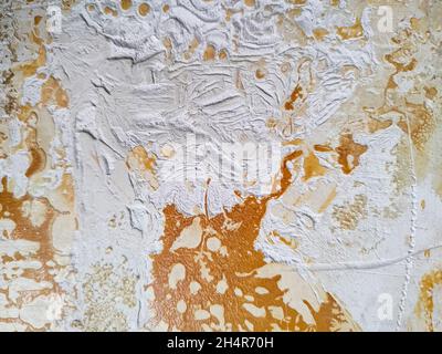 Old weathered dirty cement wall texture - close-up Stock Photo