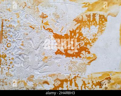 Old weathered dirty cement wall texture - close-up Stock Photo