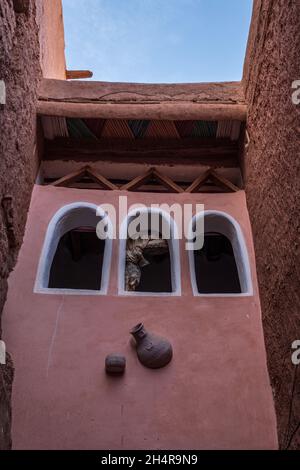 Mesmerizing view of the historic city of Taghit with Islamic castle Stock Photo