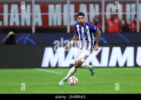 Marko Grujic of Porto in action during the UEFA Champions League, Group B,  football match played between Atletico de Madrid and FC Porto at Wanda  Metropolitano stadium on September 15, 2021, in