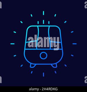 air humidifier or purifier icon, linear design Stock Vector