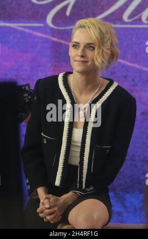 New York, NY, USA. 04th Nov, 2021. Kristen Stewart interviewed on NBC's Today promoting her new movie Spencer on November 04, 2021 in New York City. Credit: Rw/Media Punch/Alamy Live News Stock Photo