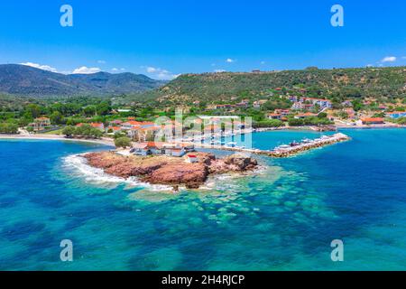 Moni Limonos at the island of Lesvos, Greece. Stock Photo