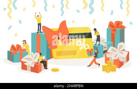 Loyalty card concept Stock Vector