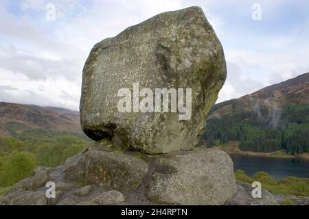 Robert the Bruce monument; Glentrool, Dumfries & Galloway, Scotland Stock Photo